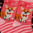 Assorted Valentine's Day Ladies Holiday Dog Bone Socks 6 designs