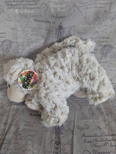 Lamb Sheep Farm Animal Plush Handbag Purse Zippered Top Children Toy