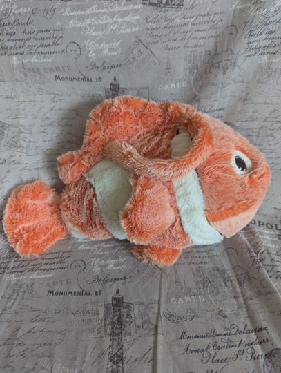 Plush Huggable Clownfish Fish Handbag Purse Zipper Children Toy Nemo
