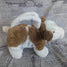 Brown Cow Guernsey Cattle Farm Animal Plush Handbag Purse Zippered Top Children Toy