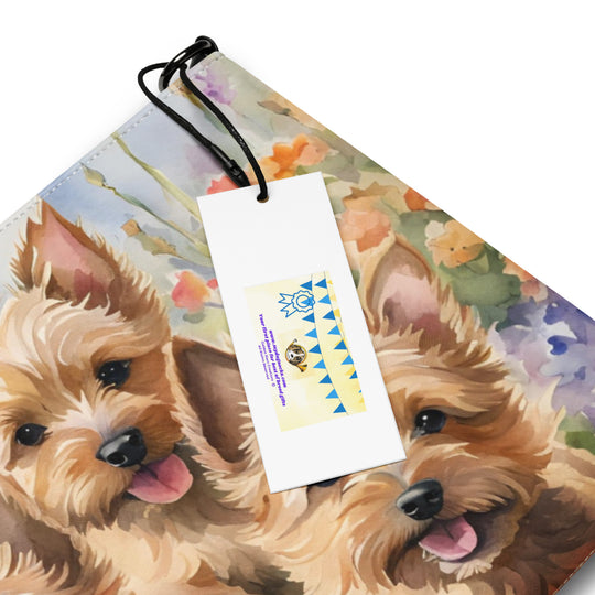 Ladies Norwich Terrier Dog Crossbody Purse Clutch Handbag