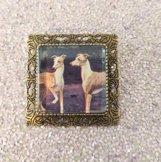 Sight and Scent Hound Dog Group Vintage Like Brooch & Necklace Pendant, Multiple Breeds Available