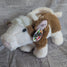 Brown Cow Guernsey Cattle Farm Animal Plush Handbag Purse Zippered Top Children Toy
