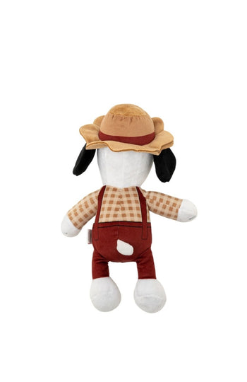 Peanuts 9 Inch Halloween Thanksgiving Fall Snoopy Scarecrow Dog Toy Squeaky Plush Fabric Officially Licensed