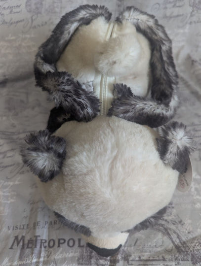 Panda Bear Plush Handbag Purse Zippered Top Children Toy