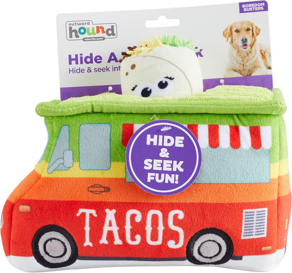 Outward Hound Hide A Taco Plush Dog Toy Puzzle