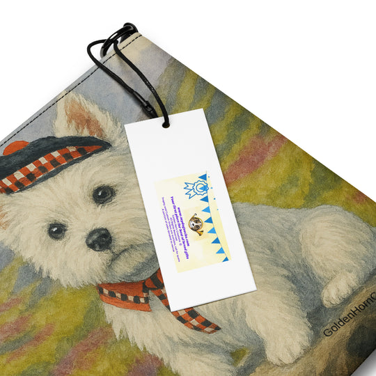 Ladies West Highland White Terrier Westie Dog Crossbody Purse Clutch Handbag 3 Designs Available