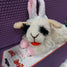 Easter Lamb Chop Sheep Bunny Ears Plush Squeaker Dog Toy 6 inch mini
