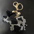 Red Fox, Sheep, Pig, Cow Crystal Rhinestone Keychain Key Fob Purse Backpack Charm