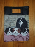 Cavalier King Charles Spaniel Puppy and Dog Handbag Purse Computer Bag