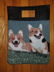 Pembroke Welsh Corgi Dog Tapestry Purse Computer Bag