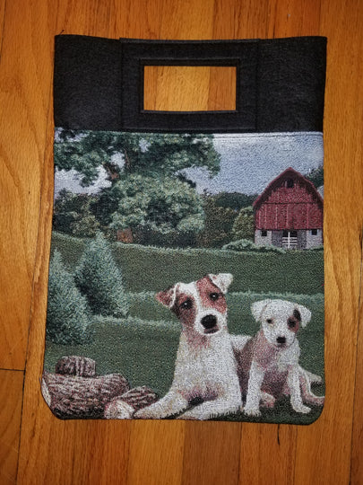 Jack Russell Parsons Terrier Dog Purse Computer Bag