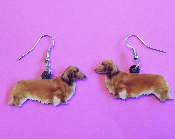 Dachshund Doxie Dog Lightweight Earrings Jewelry