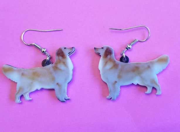 Golden Retriever Dog Lightweight Earrings Jewelry