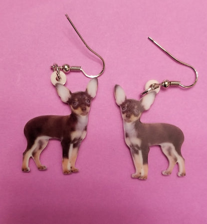 Mexican Chihuahua Dog lightweight Earrings Jewelry