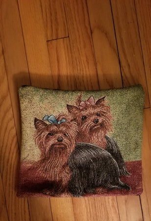 Yorkshire Terrier Yorkie Dog Tapestry Pillow