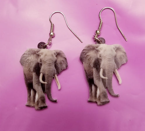 African Elephant Lightweight Earrings Jewelry