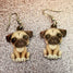 Pug Dog Lightweight Earrings Jewelry Design 2