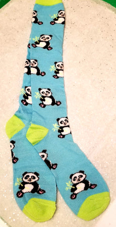 Knee-Hi Giant Panda Bear Novelty Socks With Bamboo