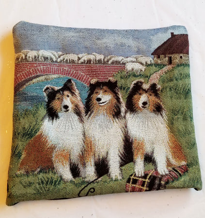 Shetland Sheepdog Sheltie Dog Tapestry Pillow