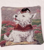 West Highland White Terrier Westie Dog Tapestry Pillow