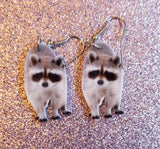 Raccoon Wildlife Lightweight Earrings Jewelry