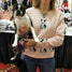 Boston Terrier Dog Ladies Pink Puppy Sweater