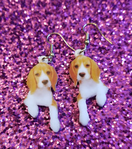 Beagle Hound Dog lightweight earrings jewelry
