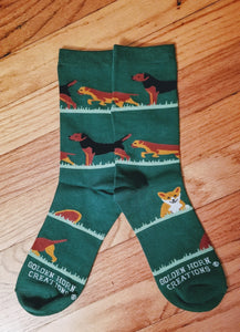 Border Terrier and Fox Dog Socks