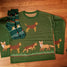 Border Terrier Dog and Fox Ladies Sweater