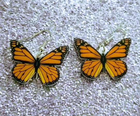 Monarch Butterfly Wildlife Lightweight Earrings Jewelry