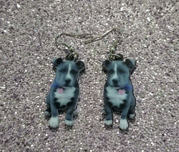 Pit Bull Dog Design 1 Lightweight Earrings Jewelry