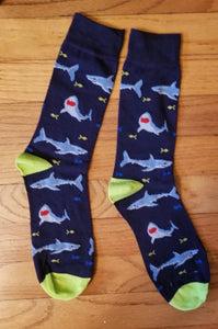 Shark Attack Fun Socks, Be Careful