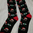 Pug Dog Santa Claus Holiday Christmas Ladies Novelty Socks