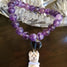 Cairn Terrier Dog Purple Heart Crystal Bead Bracelet