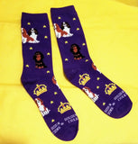 Royal Cavalier King Charles Dog Crown Ladies Novelty Socks