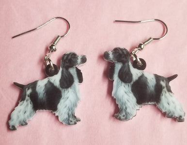 English Cocker Spaniel Dog Ladies Lightweight Earrings