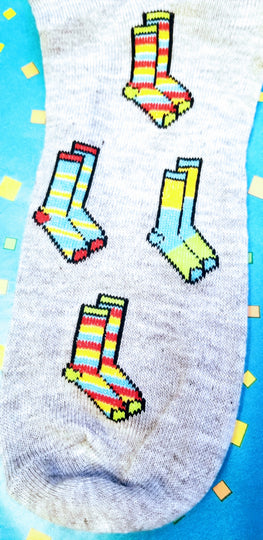 Bright in Blue Socks on Socks Ladies Socks