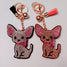 Chihuahua Crystal Rhinestone Dog Keychain, Key Fob or Purse or Backpack Charm 2 colors