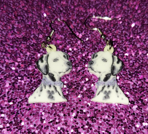 Dalmatian Dog Lightweight Ladies Earrings Jewelry