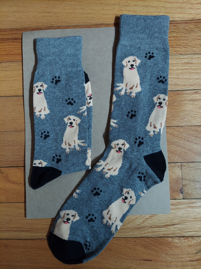 Yellow Labrador Retriever Dog Ladies Socks, 2 colors