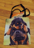 I got you covered Rottweiler Dog Puppy Tote Bag, School Book Bag