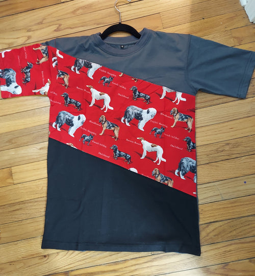 Old English Sheepdog Borzoi French Bulldog Bloodhound Dachshund Doxie Dog T-shirt Blouse Top