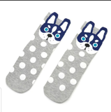 Siberian Husky Dog Polka Dot Ladies Socks