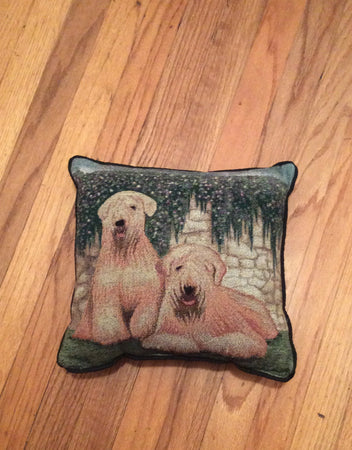 Tapestry Soft Coated Wheaten Terrier Dog Pillow