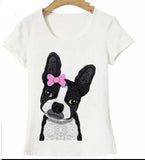 Intoducing Mrs. Boston Terrier Dog Ladies T-Shirt
