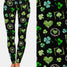 Shamrock Four Leaf Clover ☘ & Irish St. Patrick's Ladies Leggings Yoga Pants Activewear