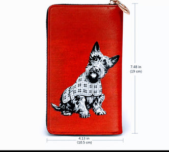 Ladies Scottish Terrier Scottie Dog Purse Wallet