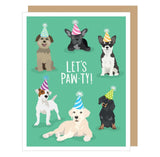 Paw-ty Dog or Puuurfect Cat Birthday Greeting Cards Perfect for Puppy 1st Birthday