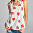 Foxy Red Fox Summer Sleeveless T-shirt Tank Top Blouse